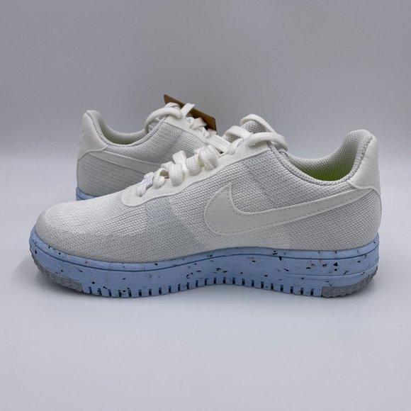 Nike AF1 Crater Flyknit White / Pure Platinum Womens Shoes - Picture 2 of 8